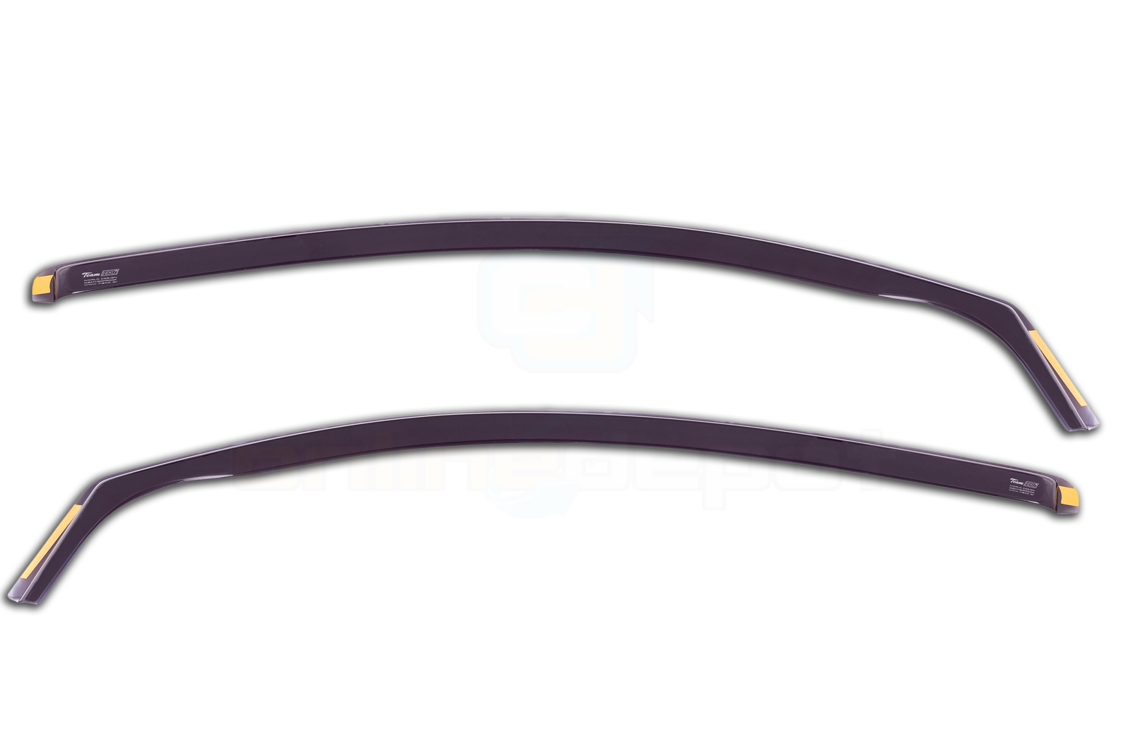 FIAT 500 3 doors HTB 2007up wind deflectors 2 pcs set HEKO TINTED RAIN