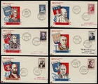 FRANCE 1954 National Relief Fund set Special Cancel - First Day Covers Cat £200+