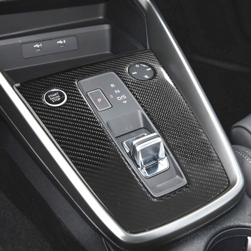 OE Genuine Carbon Fiber Gear Shift Lever Knob Trim for Audi A3 S3 RS3 2021-2023 - Picture 7 of 8