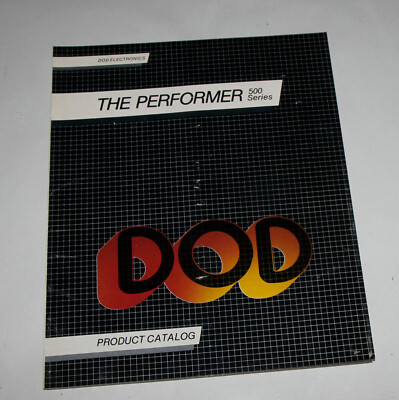 early 1980s DOD Performer 500 Effects Guitar Pedal CATALOG Flanger Phasor Chorus