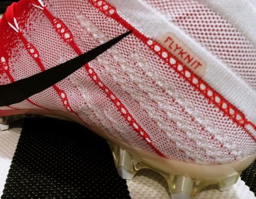Nike Vapor Untouchable 3 Elite Football Cleats White Red Size 11.5 AO3006-160 - Picture 8 of 9