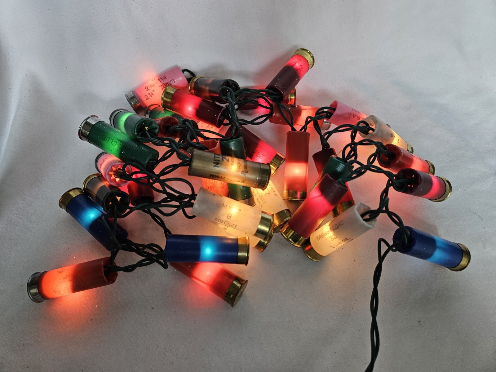 SHOTGUN SHELLS HUNTING CHRISTMAS LIGHTS REMINGTON 12GA SHELL 35 Multi