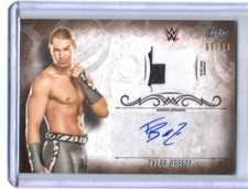 WWE Tyler Breeze 2016 Topps Undisputed Bronze Autograph Relic Card SN 9 of 99