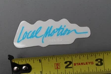 Local Motion Hawaii Surfboards Clear Blue White 80's LM2 Vintage Surfing STICKER