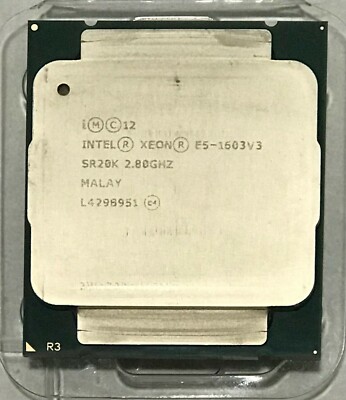 Intel Xeon E5-1603V3 2.80GHz Quad-Core CPU Processor SR20K FCLGA2011-3 Socket