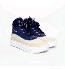 Nike ACG Woodside 2 High Boots Sanddrift Obsidian GS Size 6Y/Women's 8, NEW