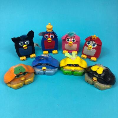 Vintage Furby Shelby McDonalds Happy Meal komplettes Spielzeug Figuren Set 2001