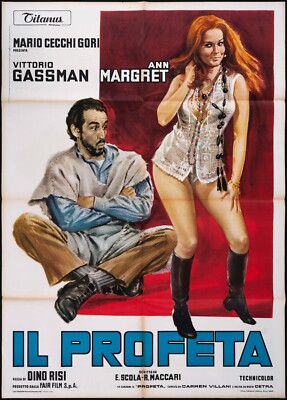 THE PROPHET MANIFESTO DINO RISI VITTORIO GASSMAN ANN-MARGRET 1968 MOVIE POSTE...