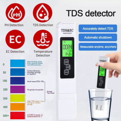 TDS Meter Digital Water Quality Tester Testing Kits for Drinking