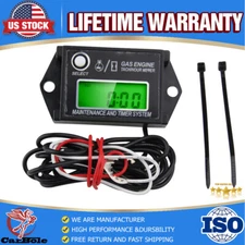 Waterproof Tachometer Tiny Tach/Hour Meter for 2 Stroke & 4 Stroke Small Engine
