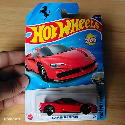 HotWheels Ferrari SF90 Stradale 2025 12台 2025 Hot Wheels Ferrari SF90 Stradale - PICK ONE, w/Real Rider
