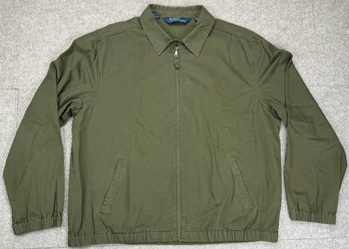 Polo by Ralph Lauren Men's Green Full Zip Harrington Jacket Size Large |  eBay