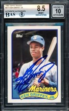 KEN GRIFFEY JR. AUTOGRAPHED 1989 TOPPS TRADED...