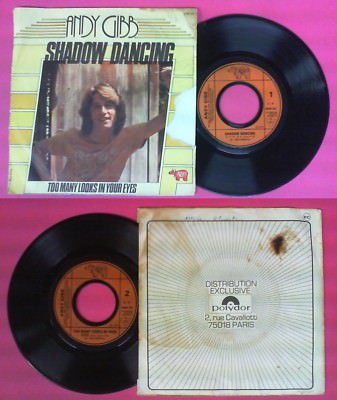 LP 45 7'' ANDY GIBB Shadow Dancing Too many looks in your BEE GEES no cd mc dvd