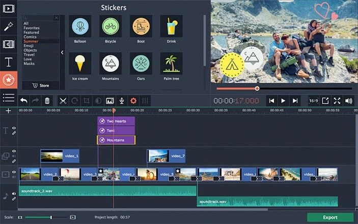 Movavi Video Editor 2026 for Mac , Edit Video on Macintosh - Image 4 of 4
