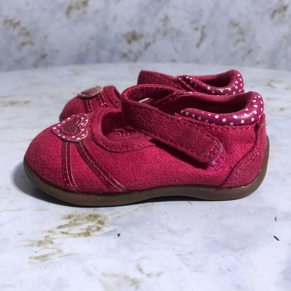 Zapatos Sesame Street Abby niñas pequeñas talla 2 rosa marrón cómodo Mary Jane mocasín Foto 4 de 4