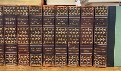 仏 ラネ・バルザスィエンヌ 第３期 11冊セット　Balzac バルザック 1899 Novels of Honoré de Balzac, Centenary Edition Complete 16