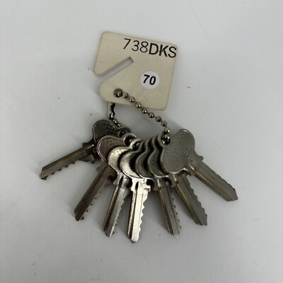 SET OF 7 HPL 738DKS Lock Guide Master Key Set 295 #0-6 | eBay