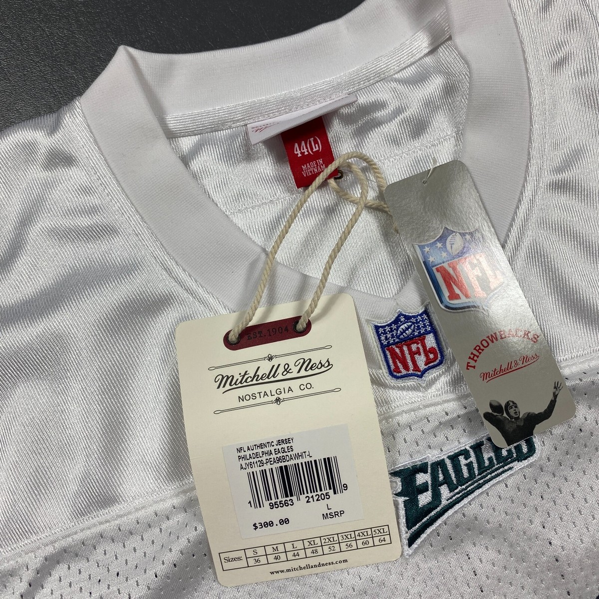 100% Authentic Brian Dawkins Mitchell & Ness 1996 Eagles Jersey
