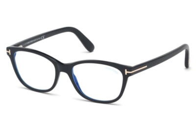 Tom Ford TF5638-B 001 Black Cat Eye Plastic Eyeglasses Frame 50-16-140