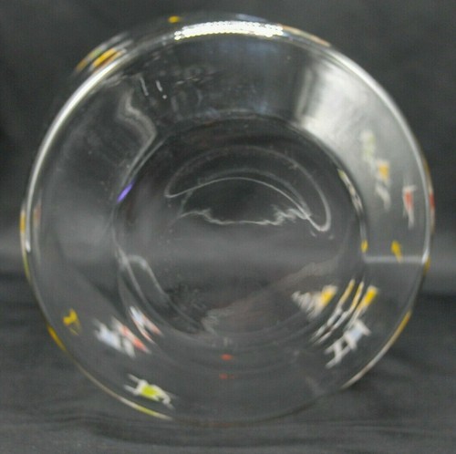 TRUE VINTAGE Glas Bowlegefäß Schale Topf 1960er Jahre Mid Century bunte Karos - Bild 5 von 7