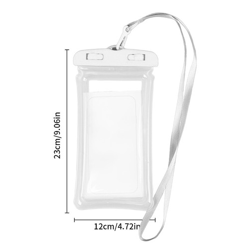 Borsa per telefono sigillata trasparente in PVC IPX8 impermeabile borsa asciutta - Zdjęcie 7 z 7