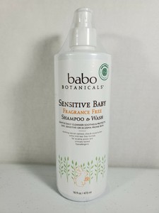 babo botanicals sensitive baby shampoo & wash