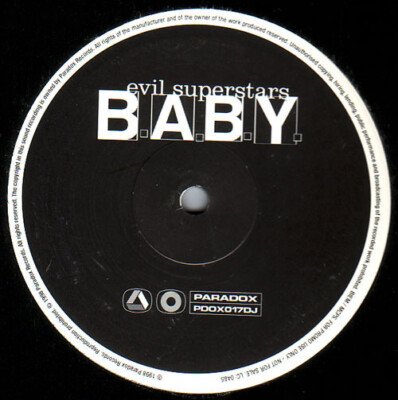 Evil Superstars - B.A.B.Y. (10'', S/Sided, Promo)