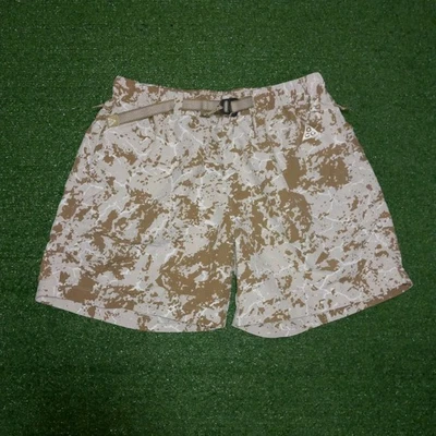 Nike ACG Print Trail Shorts 5.5 inseam Belted Pockets Nylon Mens Large - Image 1 of 4