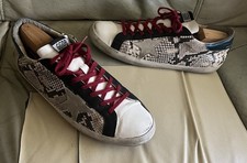 Authentic Golden Goose Superstar Leather Animal Print Sneakers Size 47 US 14