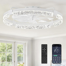 Ceiling Fans with Lights  24 Inch Low Profile Ceiling Fan with Light and Remote