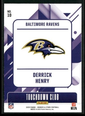 2025 Panini Rookies & Stars #10 Derrick Henry Touchdown Club