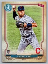 2020 Topps Gypsy Queen #171 Yu Chang RC Cleveland Indians Free S&H
