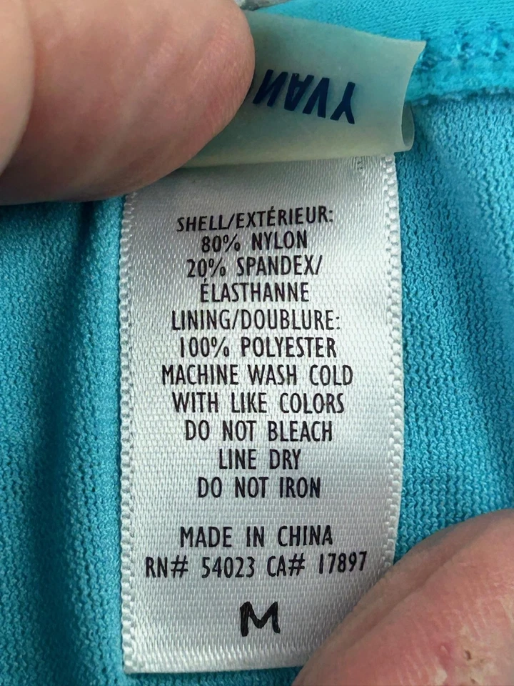 Parte inferior de bikini azul marino antiguo para mujer corbata lateral azul medio natación ropa de playa nailon spandex Foto 4 de 4