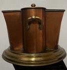 Bottle Wine Chiller Cooler ICE Caddy Copper Brass Champagne VINTAGE Art Deco — photo 7