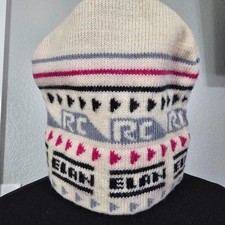 Vermont Originals 100 Wool Knit Beanie Hat Nordic RC ELAN Pattern USA Handmade
