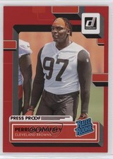 2022 Panini Donruss Rated Rookie Press Proof Red Perrion Winfrey #393 0b3