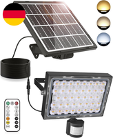 Cly Solarlampen FüR AußEn Mit Bewegungsmelder 30W, 2600LM Solarleuchten Mit Fern