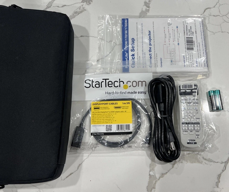 Epson Model H794A POWERLITE LCD Projector Model 1781W with Remote (bundle)- NEW - Image 4 of 4