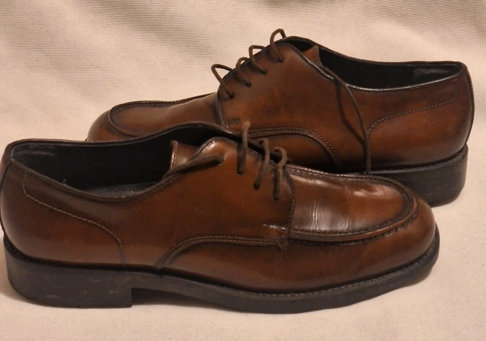 G.H. Bass & Co Brown Leather Oxford Shoes Youth Size 3 - Image 3 of 4