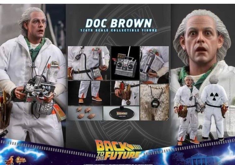 Hot Toys MMS609 Back To The Future Doc Brown 1/6 Action Figure