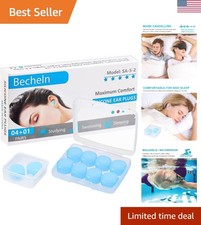 Ear Plugs for Sleeping, Waterproof Moldable Silicone EarPlugs for Sleeping No...