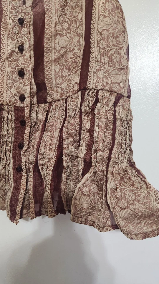 Забор для пикета Krista Larson Cami 100% шелк жаккардовый винный цвет - Изображение 3 из 4