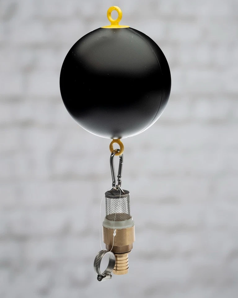 QUARZFLEX Schwimmende Entnahme Schwimmerkugel mit Rückschlagventil Zisterne IBC Tank NEU