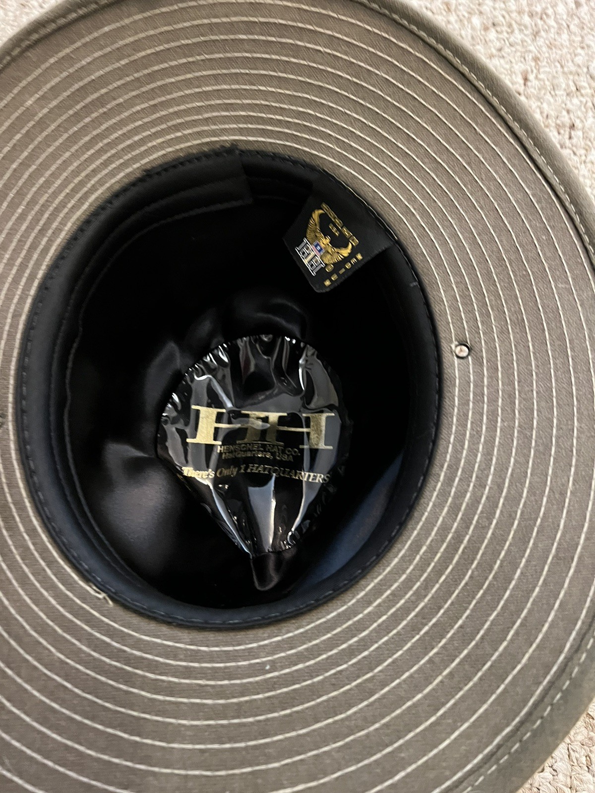 pendleton wool Hat Black 100% Virgin Wool Medium … - image 4