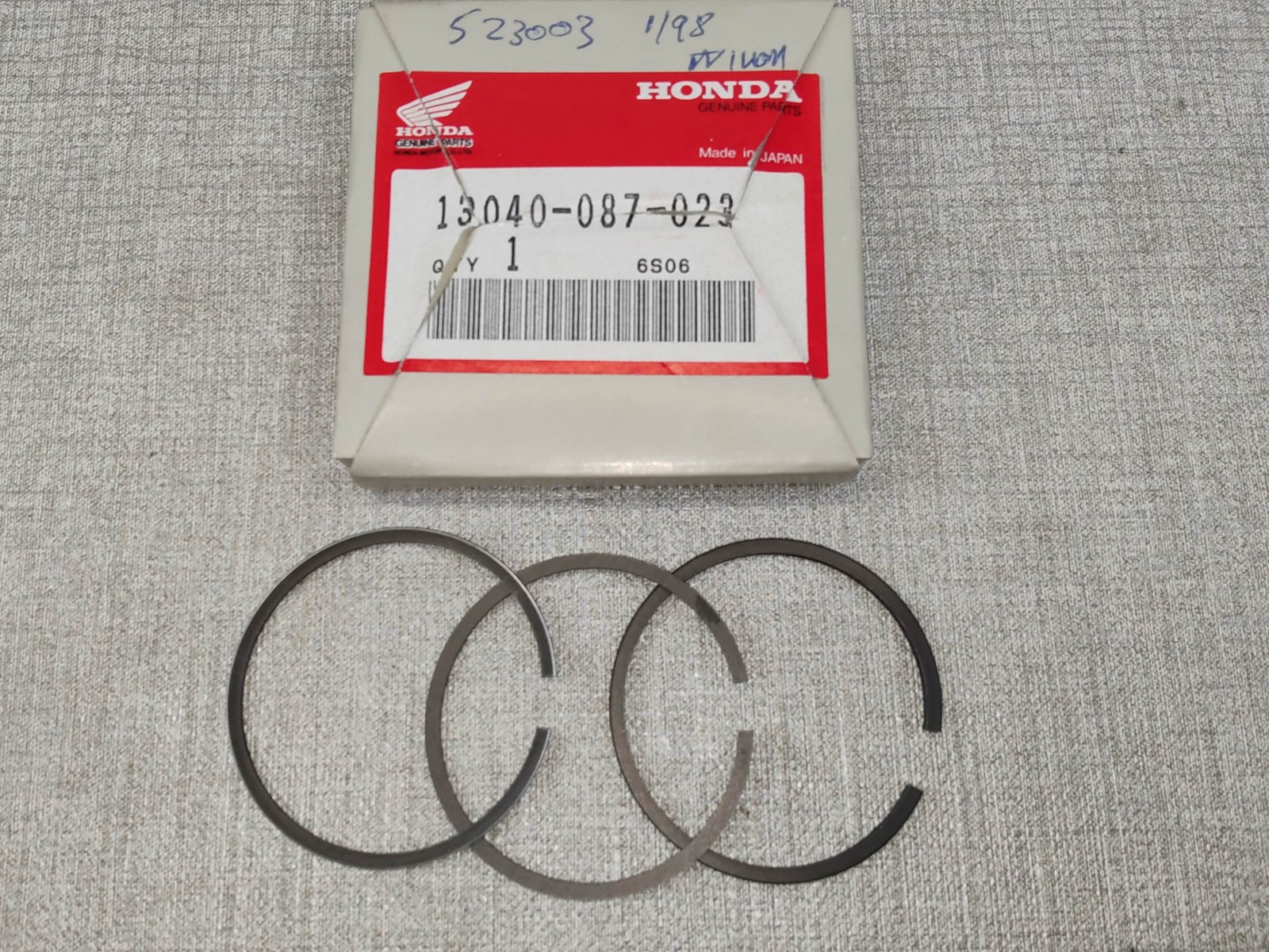 Segment +0.75mm Honda 13040-087-023 pour réparer la compression des ST70 et C70