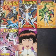 DC Comics Legion of Super-Heroes 95-99 Comic Book Lot 1997 Tom Peyer Run