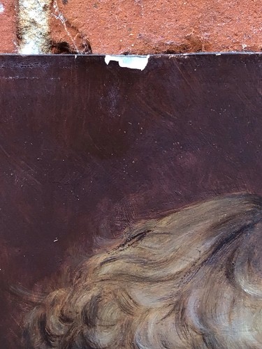 ANTIQUE OIL PAINTING, PORTRAIT OF A YOUNG GIRL, 19th CENTURY - Picture 19 of 24