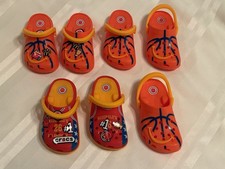 2025 McDonald's Happy Meal All American Game x Crocs Key Chain LOT OF 7 No Box