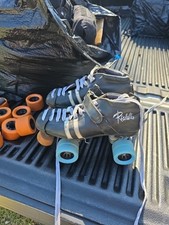 Riedell 265 Roller Skates Powerdyne Plates With Radar Demon Wheels Size 9 Mens